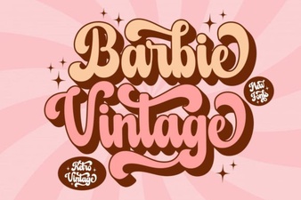 Creative Projects Using Vintage Barbie Font