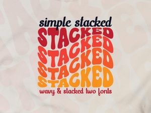 A Simple Stacked Font for Headers & Logos