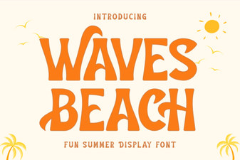 Download the Waves Beach Font for Creative Designs