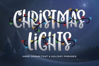 Free Christmas Light Font Ideas & Downloads