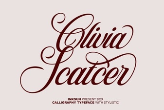 Olivia Font: Creative Design & Display Projects